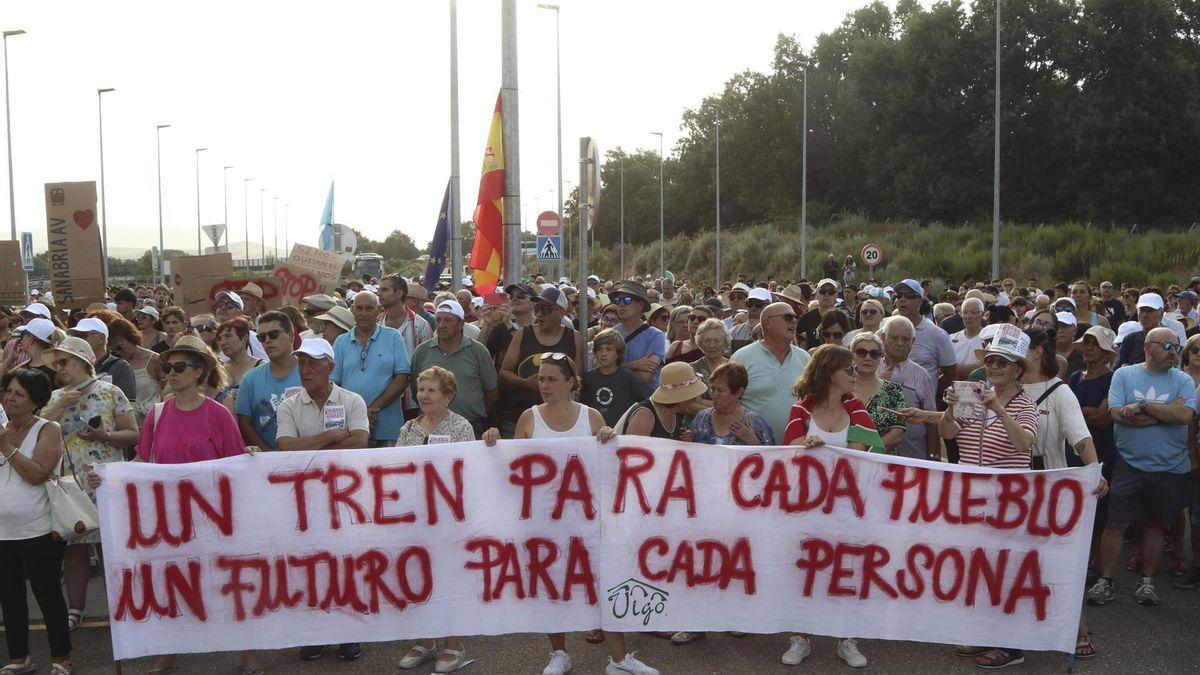Manifestación en la estación de AVE de Sanabria este sábado 9 de agosto
