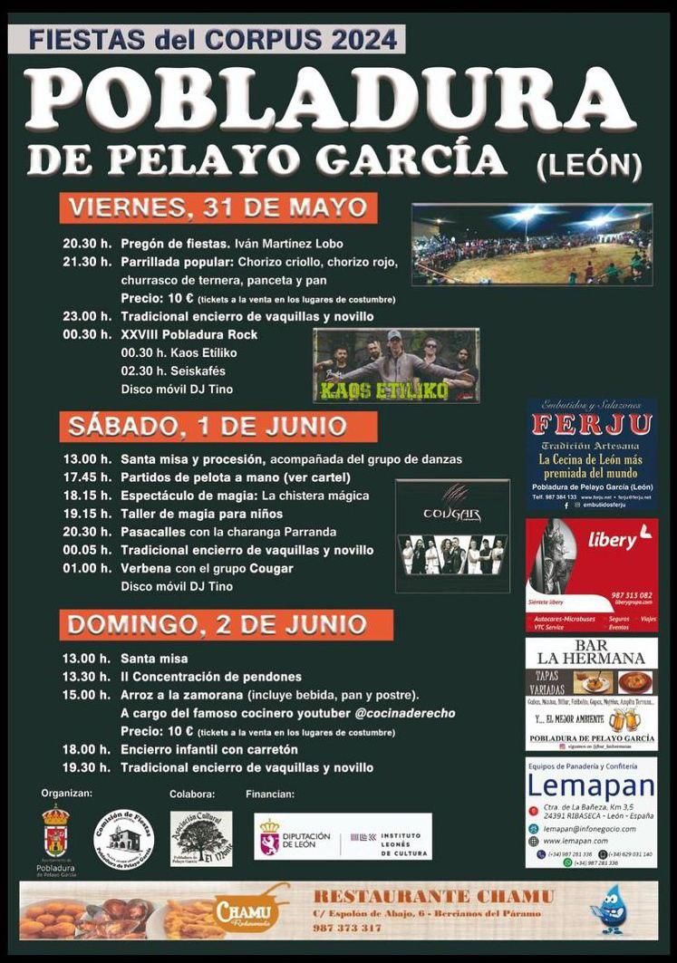 Fiestas del corpus en Pobladura de Pelayo García.