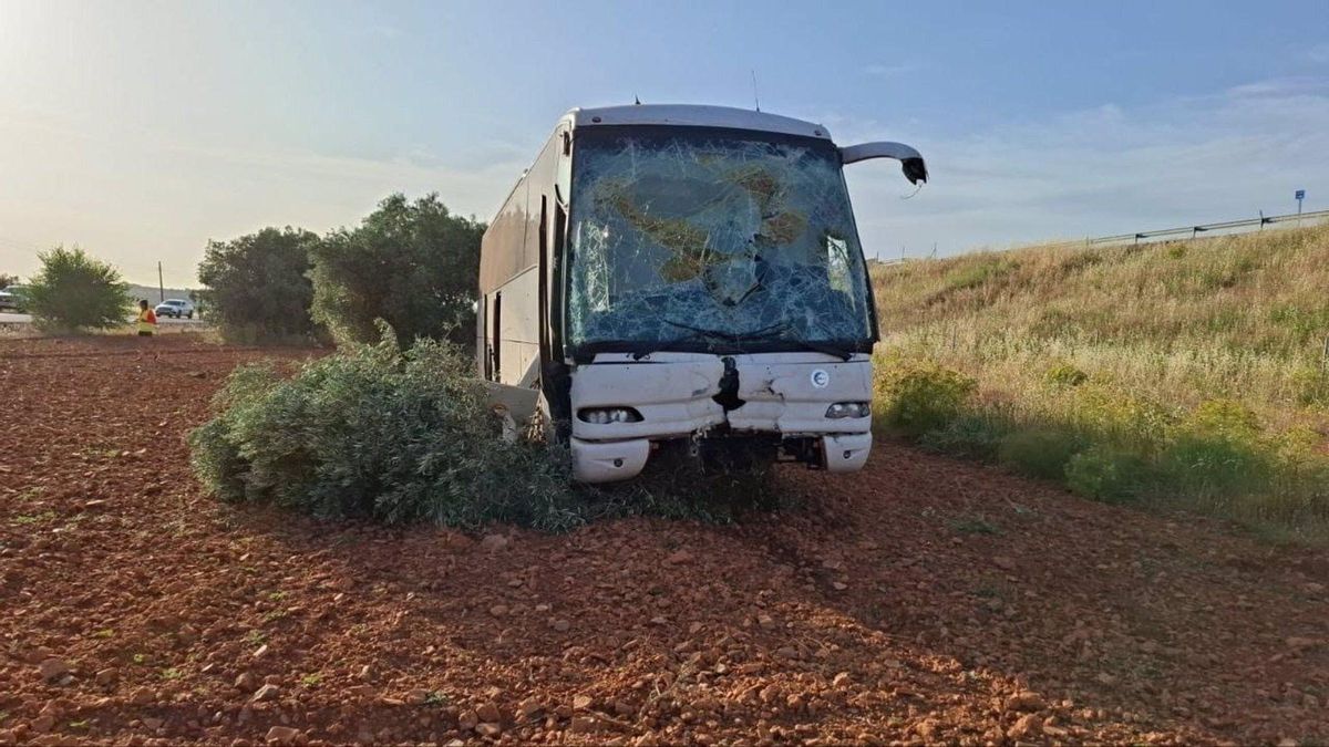 Accidente de autobús escolar en Pozuelo de Calatrava