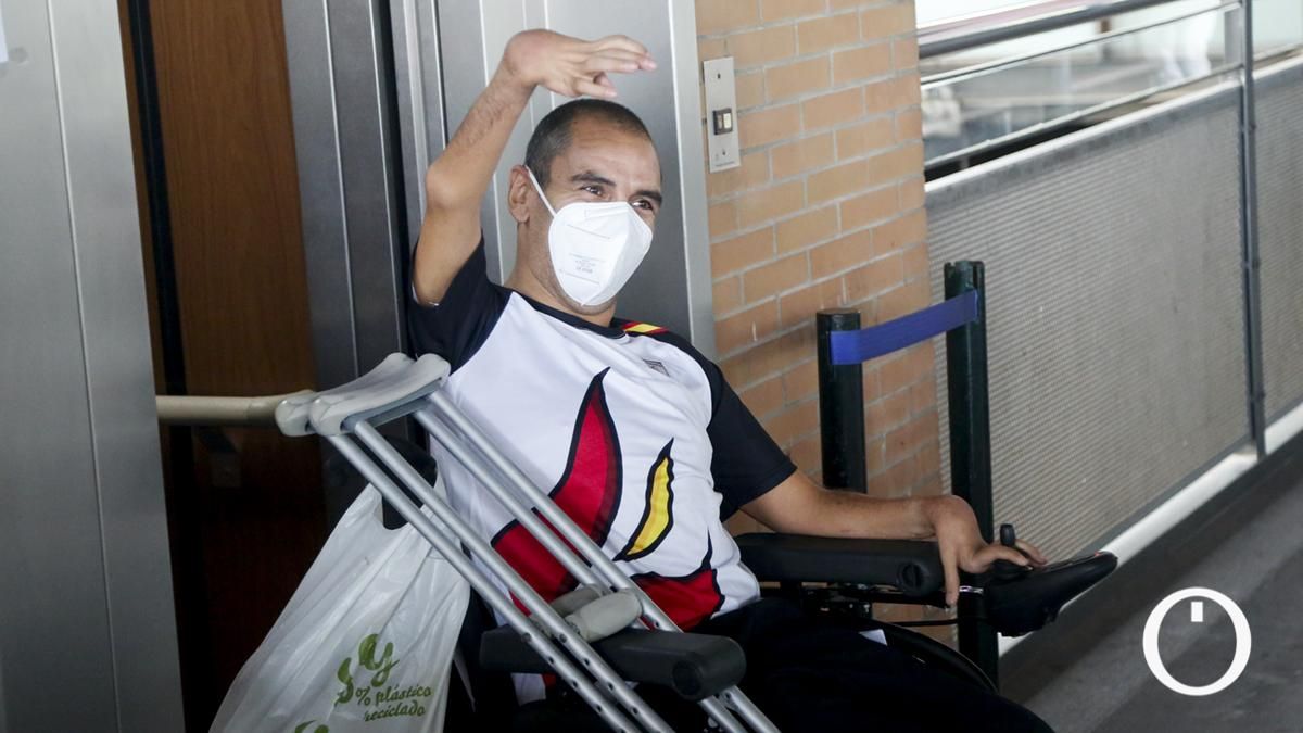 Llegada a Córdoba del nadador paralímpico Miguel Angel Martínez Tajuelo tras participar en Tokio 2020