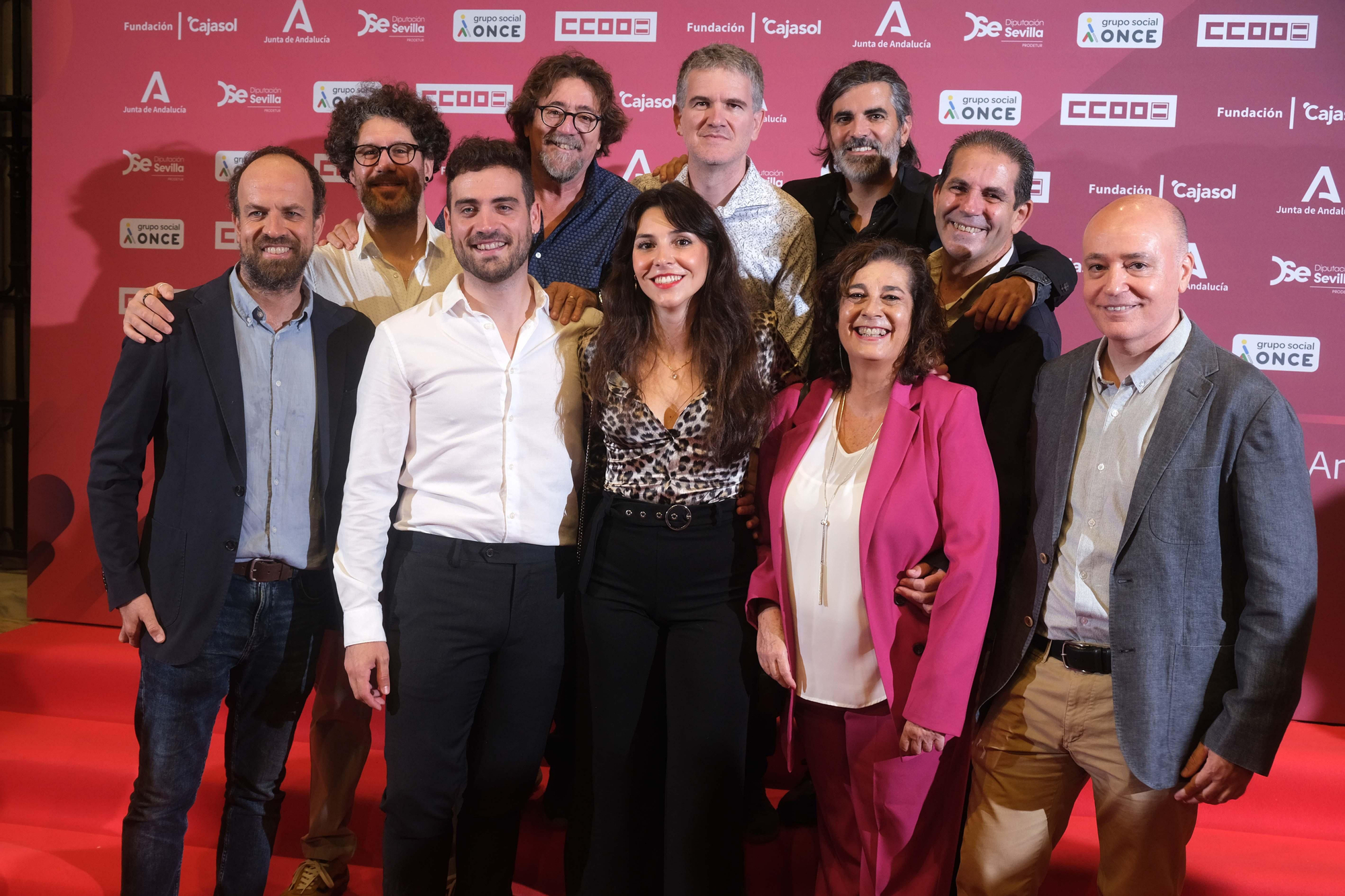 Javier Ramajo, Javier Domínguez, Álvaro López, Sara Rojas, Pilar Aquino, Luis Serrano, Néstor Cenizo, Daniel Cela, Alberto Luna y Antonio Morente, de la familia de elDiario.es Andalucía