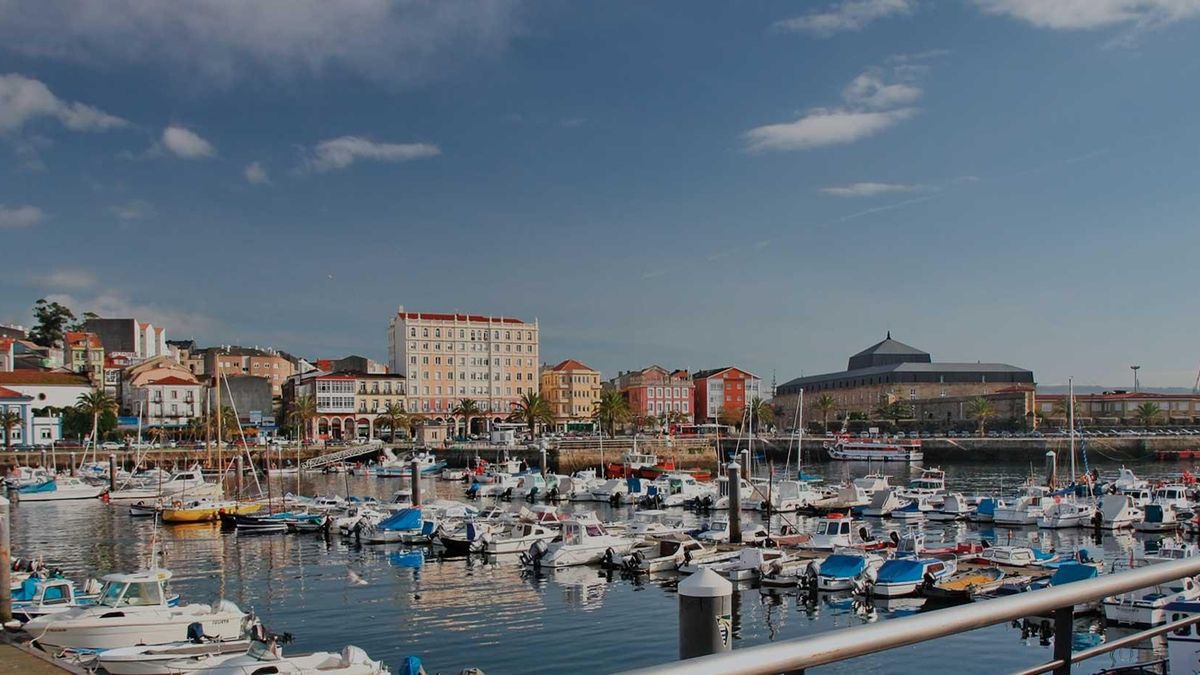 El puerto deportivo de Ferrol.