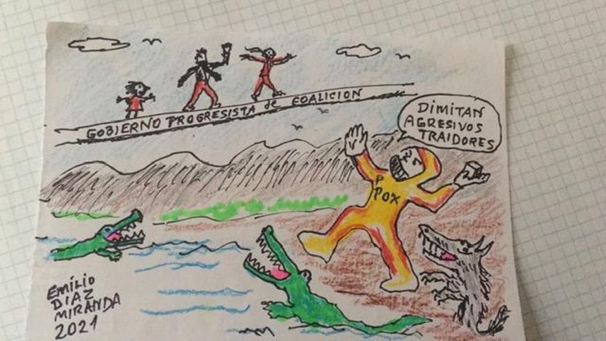 Dibujo de Emilio Díaz Miranda