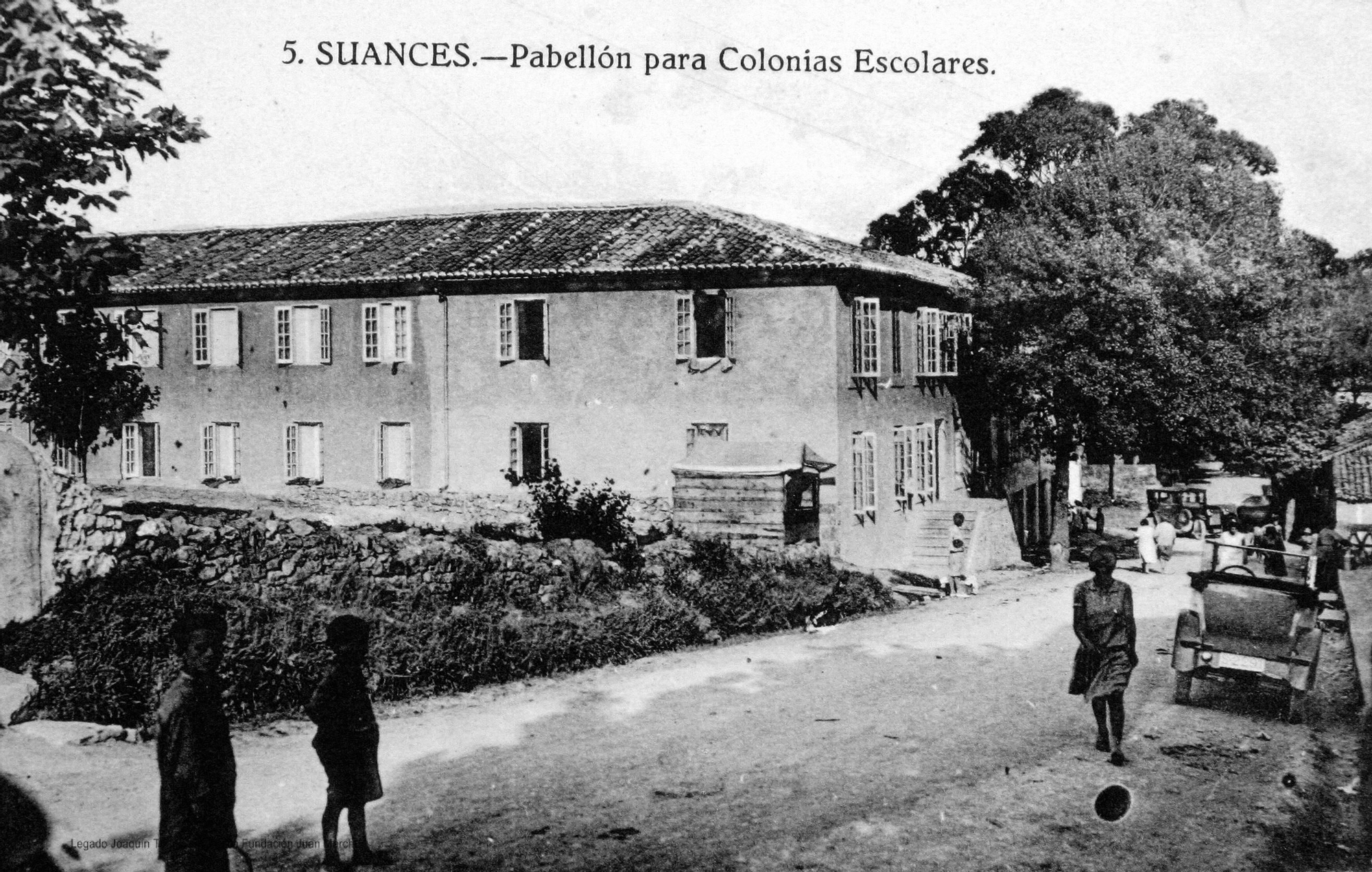 Pabellón de colonias en la localidad cántabra de Suances, donde estuvo alojada la colonia de la Fábrica de Armas