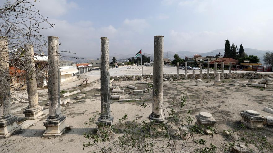 El yacimiento de Sebastia, en el norte de Cisjordania, declarado recientemente Patrimonio Mundial por la UNESCO.