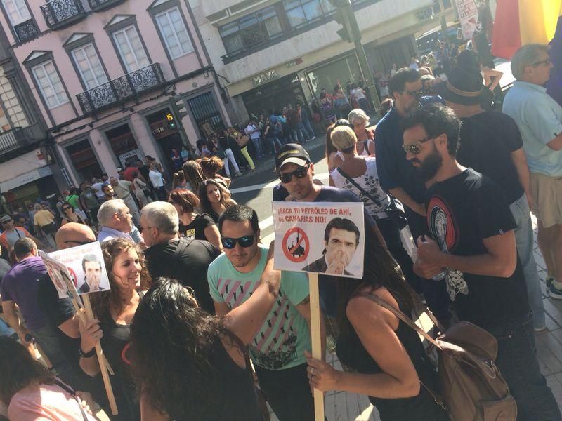 Protesta petróleo Las Palmas