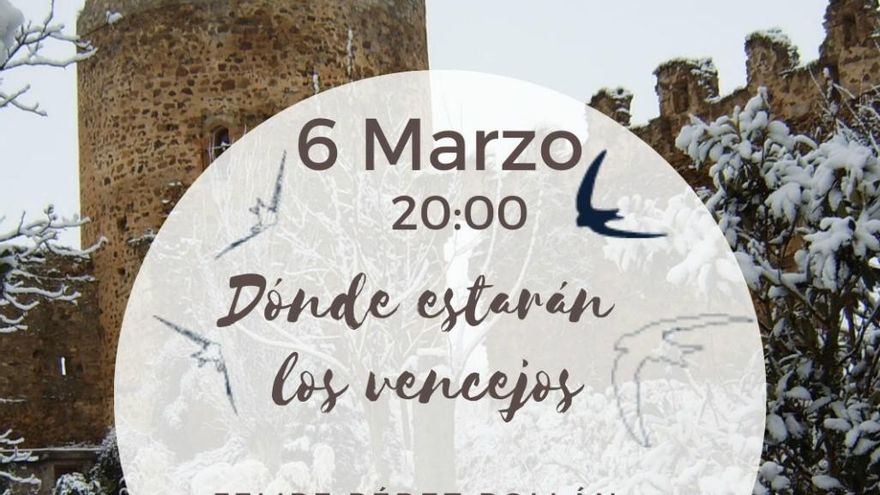 cartel presentación libro dónde estarán los vencejos