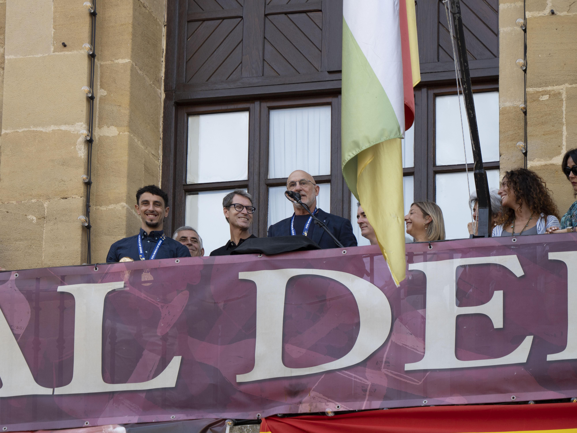Homenaje al seleccionador Luis de la Fuente en Haro tras la victoria en el Mundial de fútbol