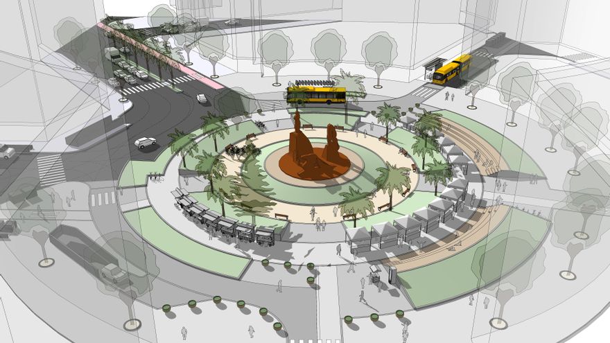 Las Palmas de Gran Canaria adjudica el proyecto de peatonalización de la plaza de España, que incluye más zonas verdes y modificaciones en las calles cercanas