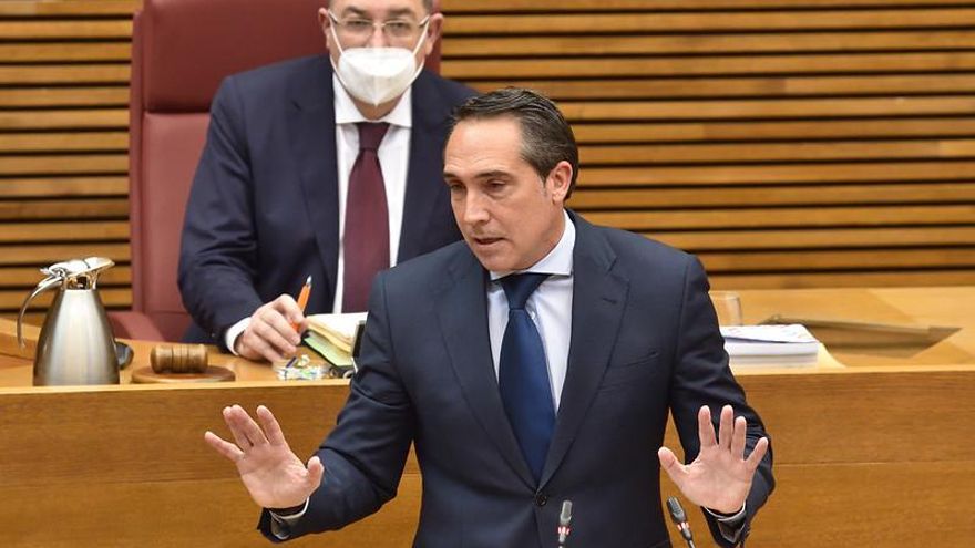 Rubén Ibáñez, portavoz de Economía de PP, durante la presentación las enmiendas a la totalidad a los Presupuestos.