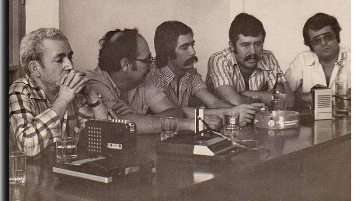 Francisco Ferrero en el centro de la imagen, en su etapa como sindicalista de CCOO