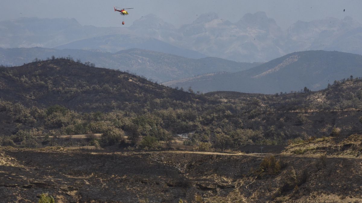 El juez deja en libertad al investigado por el incendio de Riglos al ver "insuficientes" los indicios contra él como responsable