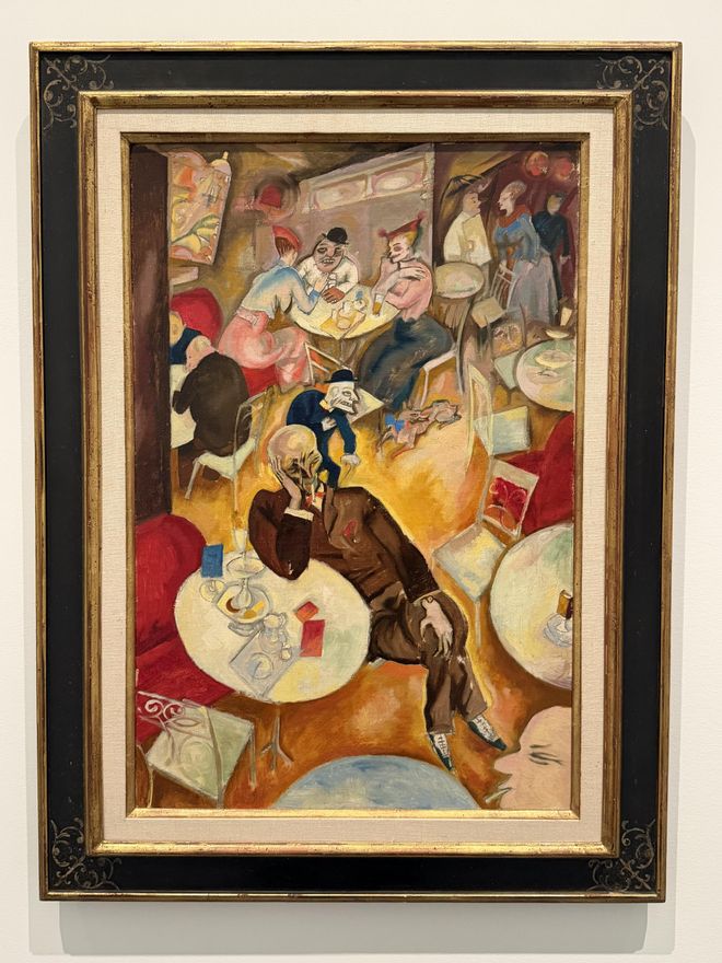 Café, obra de Grosz de 1915, exhibida en el museo Hirshhorn de Washington DC.