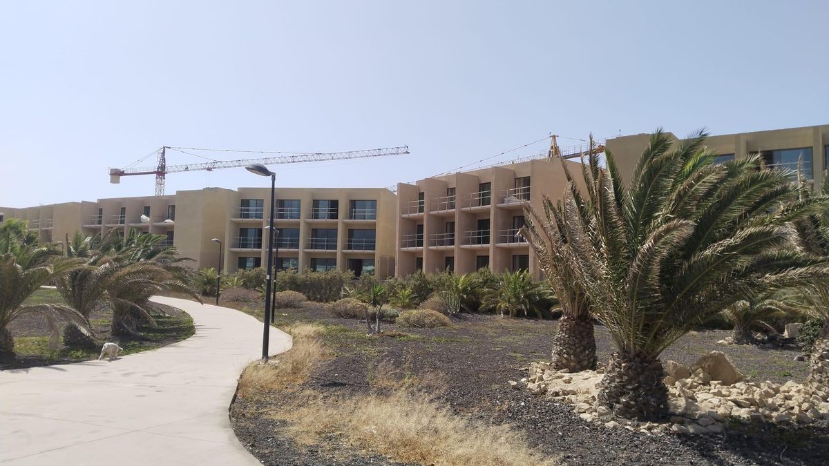 Avance de las obras del Hotel de La Tejita, en Granadilla de Abona