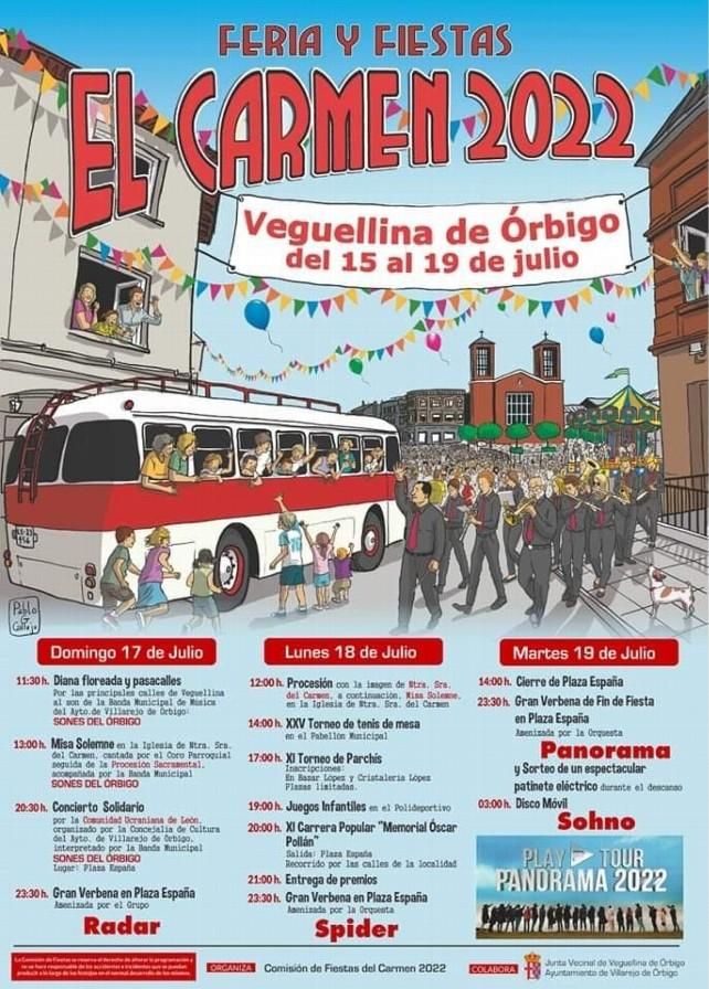 Cartel de las fiestas de Veguellina de Órbigo.