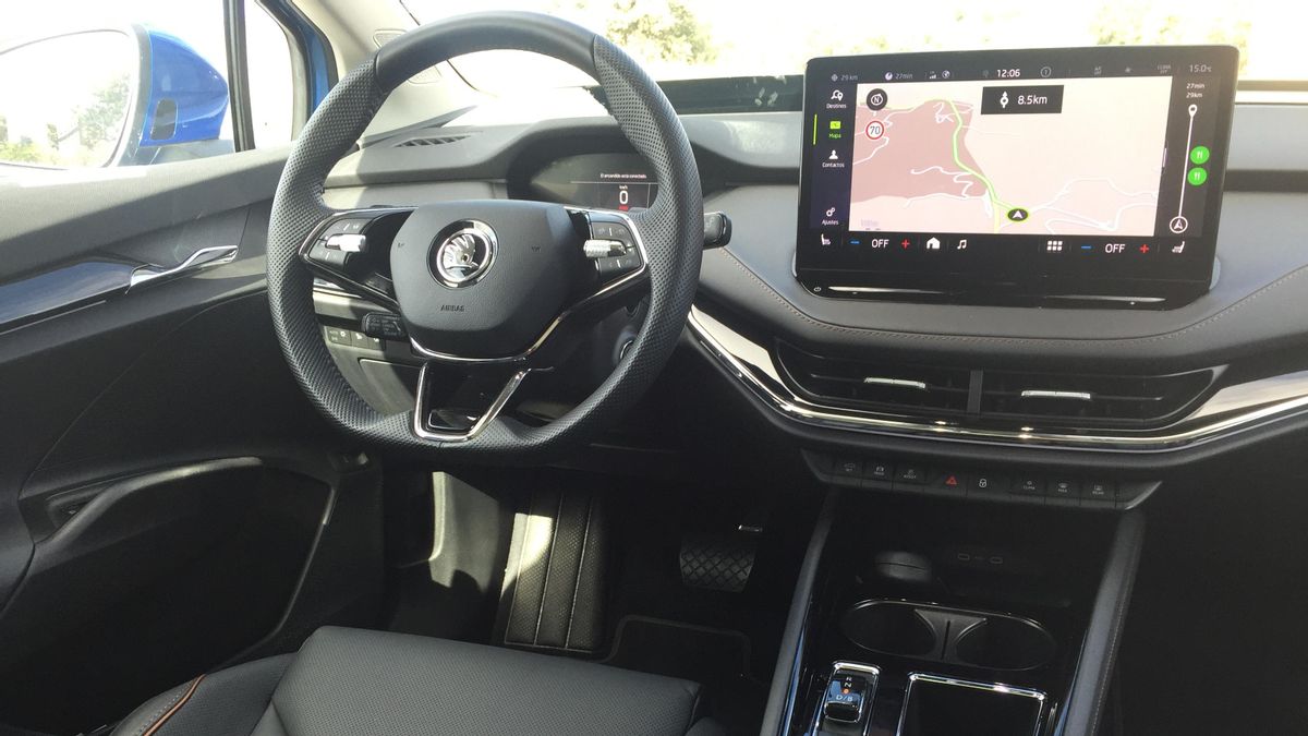 Habitáculo del Skoda Enyaq iV 80.