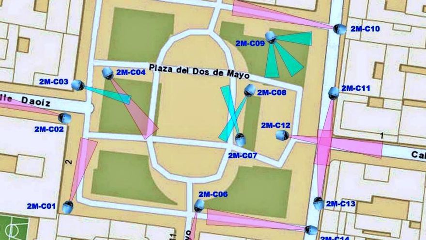 Luz verde a las cámaras de videovigilancia del Dos de Mayo para antes de Navidad