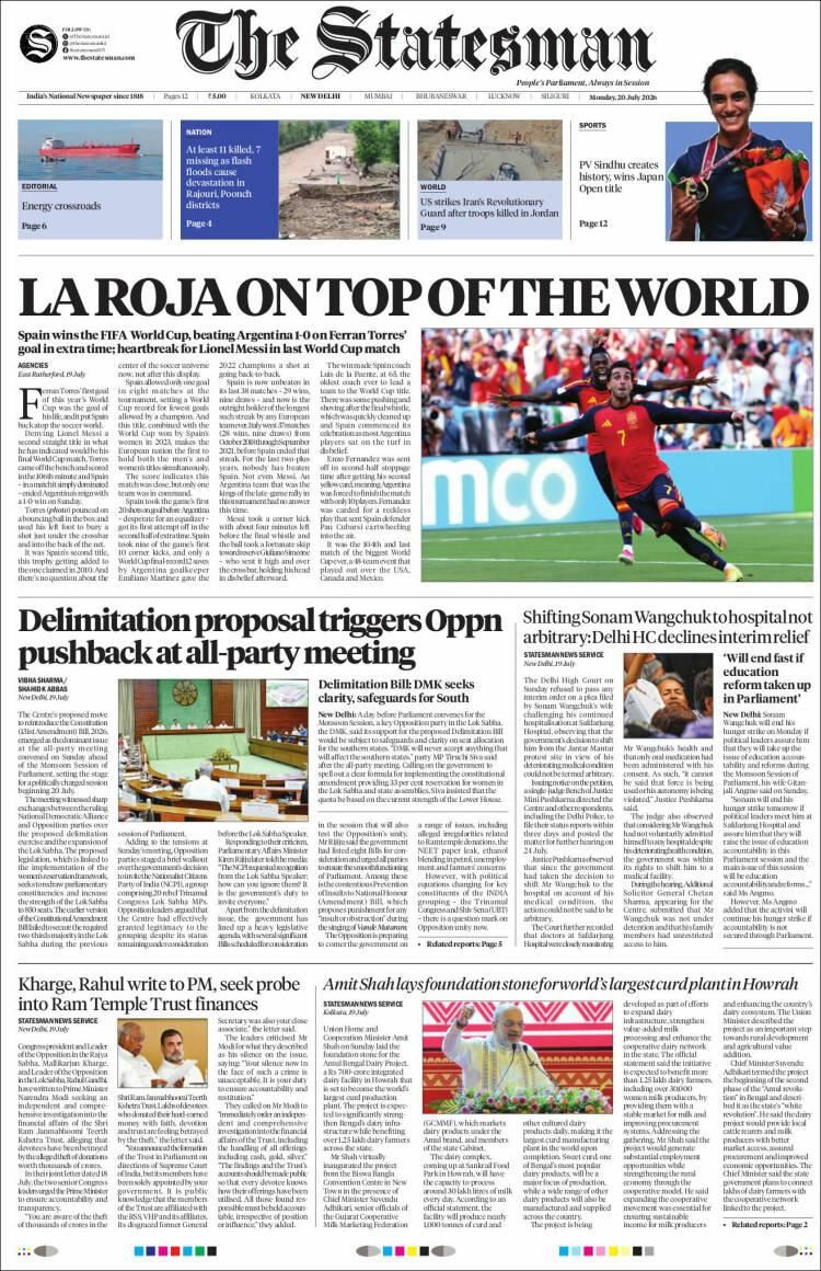 Las lágrimas de Messi y el título de España, en las tapas de los diarios del mundo