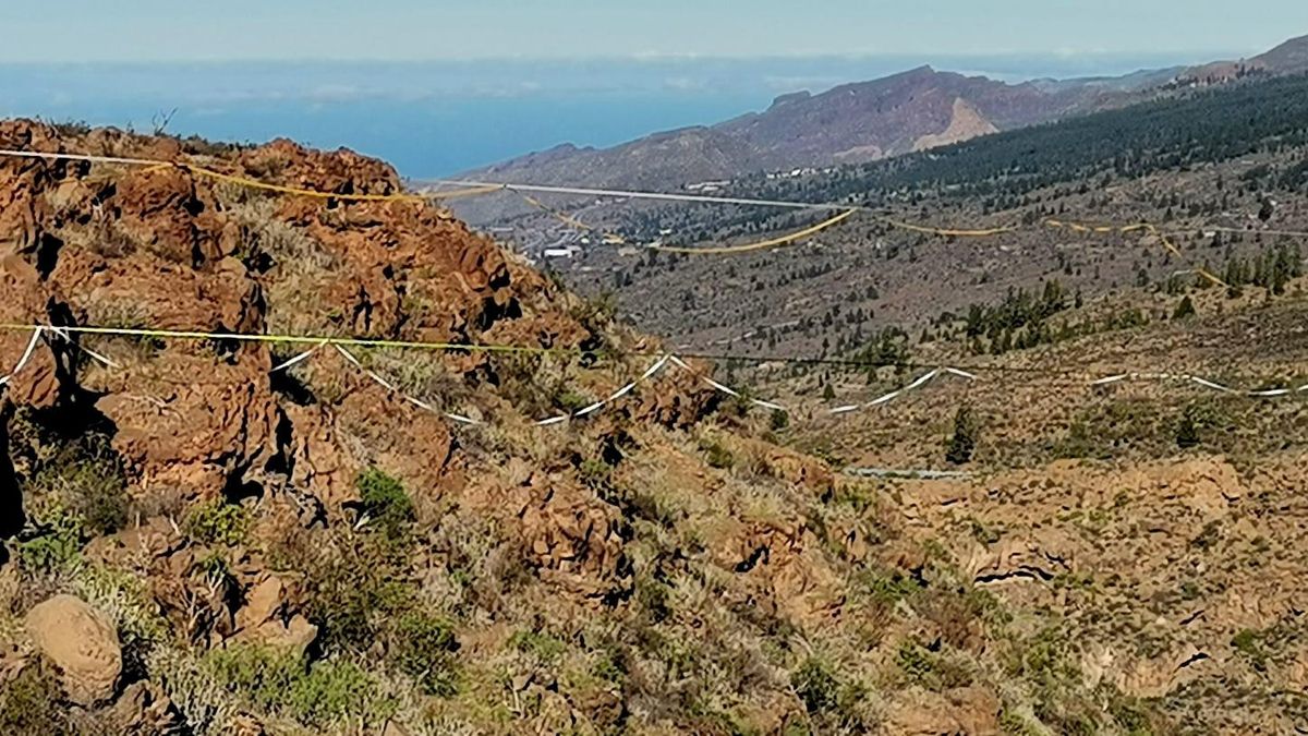 Denunciado un "atentado patrimonial" en un barranco protegido de Tenerife donde se quería hacer funambulismo