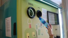 Una máquina dispuesta para el retorno de envases