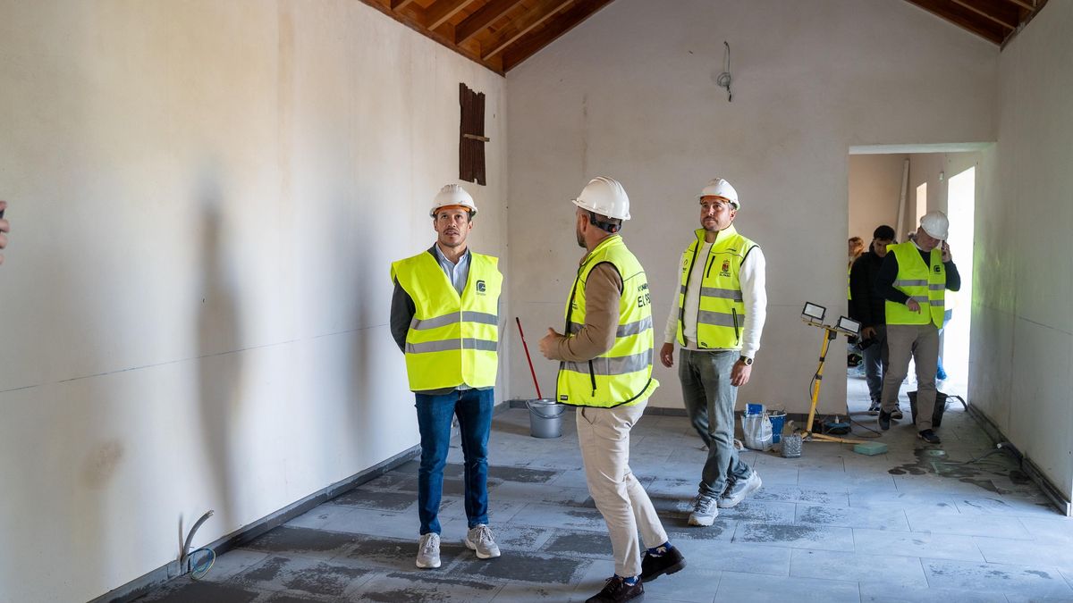 Visita,  este martes, a la obra del futuro Centro Forestal del Pino de la Virgen, en El Paso.