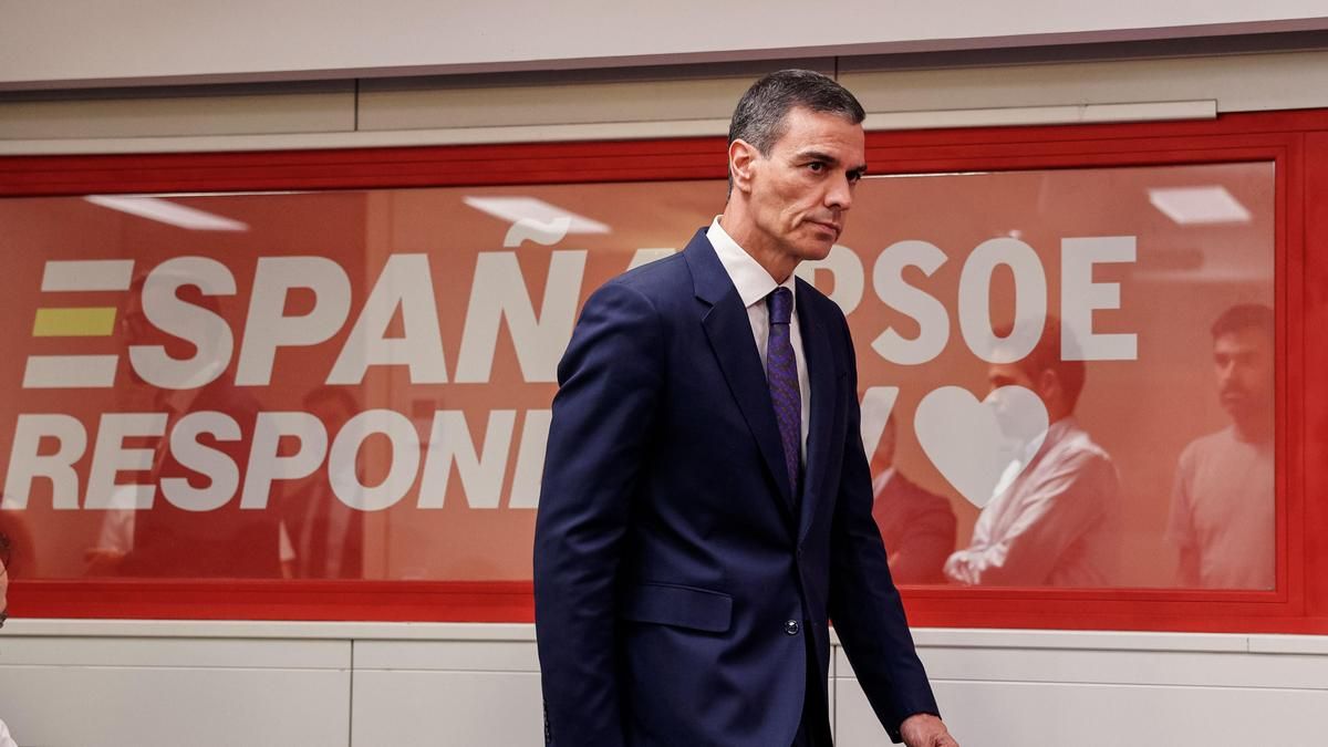 El presidente del Gobierno y líder del PSOE, Pedro Sánchez