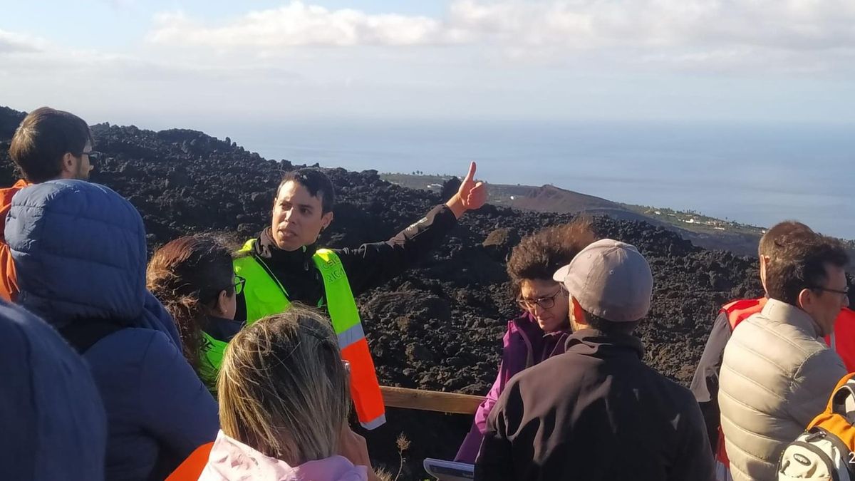 Visita técnica a las zonas afectadas por la última erupción volcánica de La Palma, el Tajogaite.