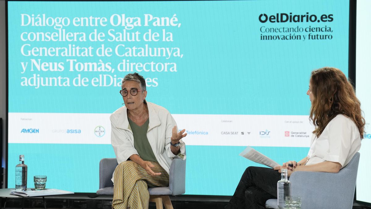 Pané, en conversación con la directora adjunta de elDiario.es, Neus Tomàs