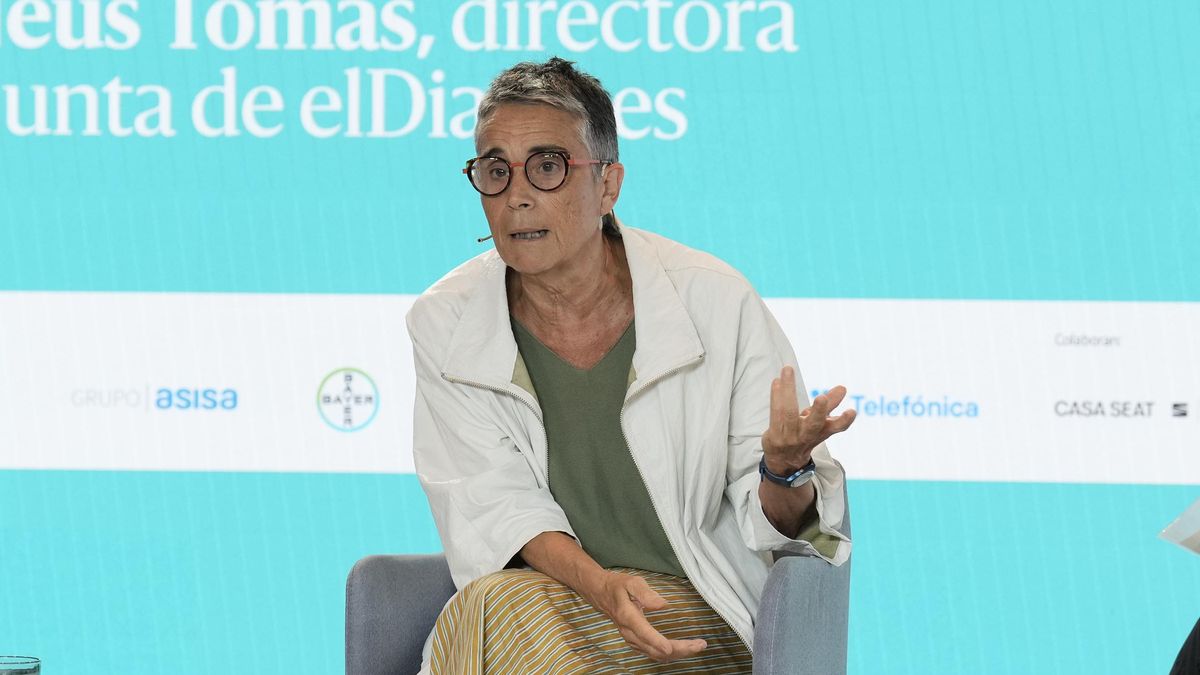 Pané, en conversación con la directora adjunta de elDiario.es, Neus Tomàs