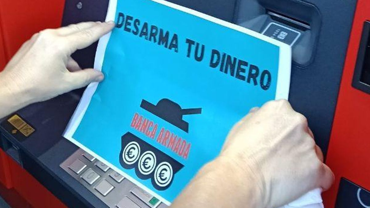Gran Canaria se suma a las protestas contra el Santander por sus vínculos con la industria armamentística
