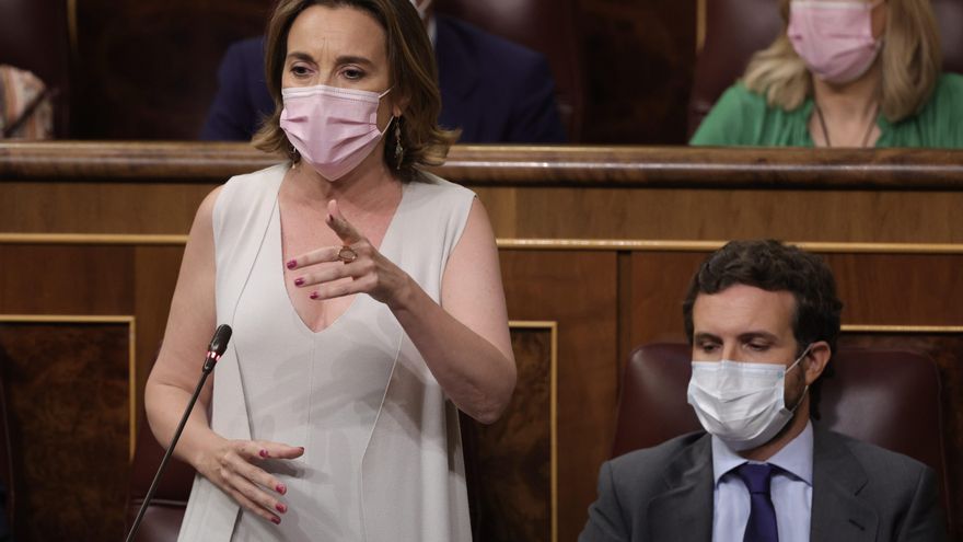 La portavoz del PP en el Congreso de los Diputados, Cuca Gamarra,