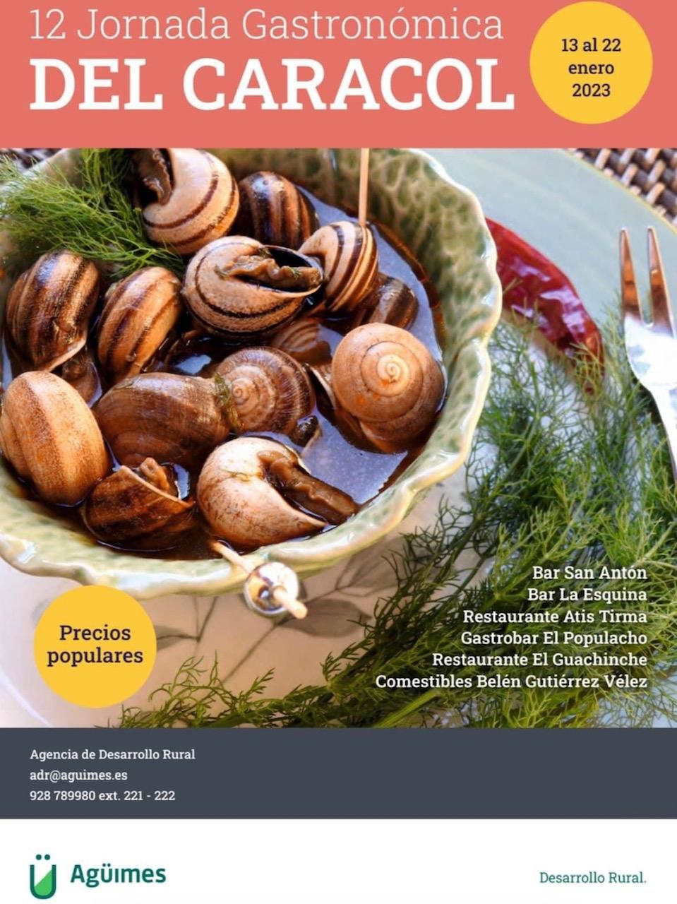 Cartel de la Jornada Gastronómica del Caracol
