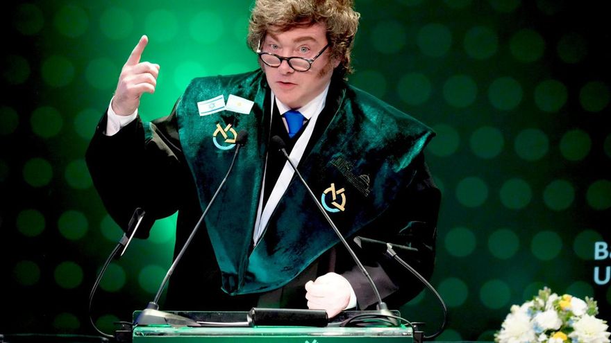 Fotografía cedida del mandatario Javier Milei. EFE/ Presidencia de Argentina