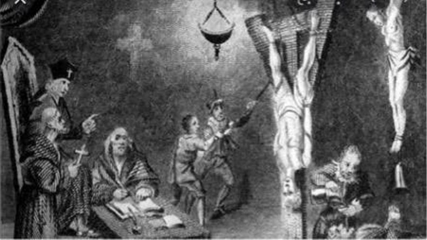 Cuadro de torturas de la Inquisición.