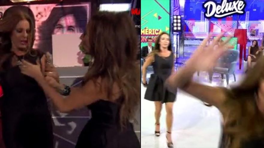 Violento ataque de furia de Sonia Monroy en Deluxe