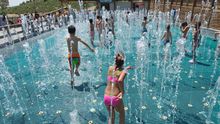 El laberinto de agua de Sendaviva, una de las atracciones clave de la temporada de verano.