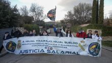Interior expedienta a una decena de agentes de Jusapol por una protesta frente a la casa de Montero e Iglesias