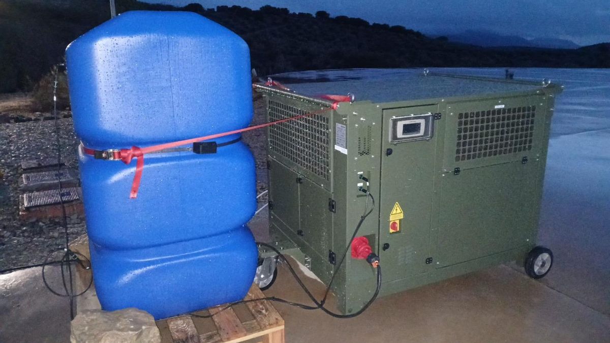 Generador de agua atmosférica enviado a ambos pueblos.
