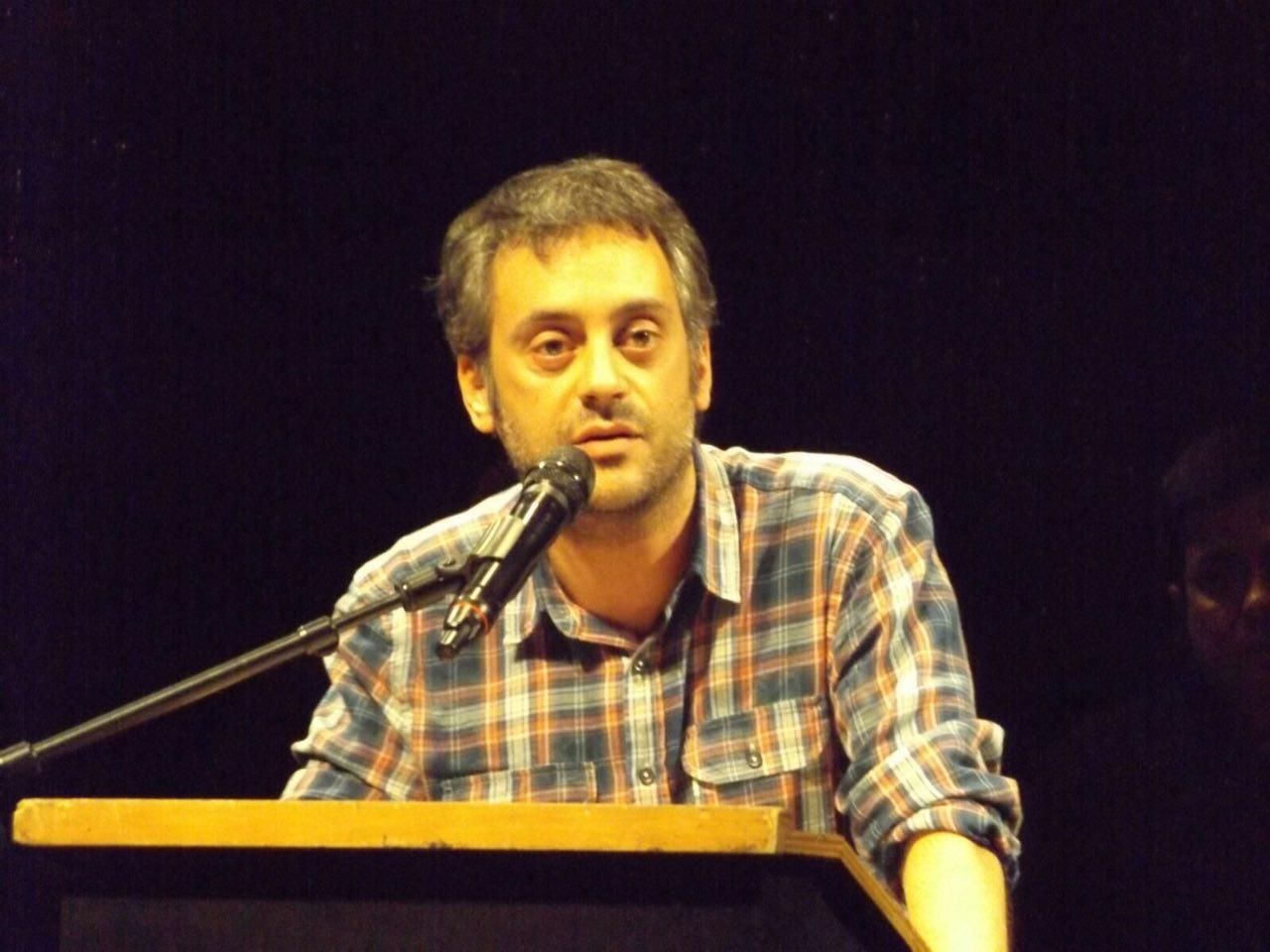 Xulio Ferreiro durante el acto central de presentación de @DieM25