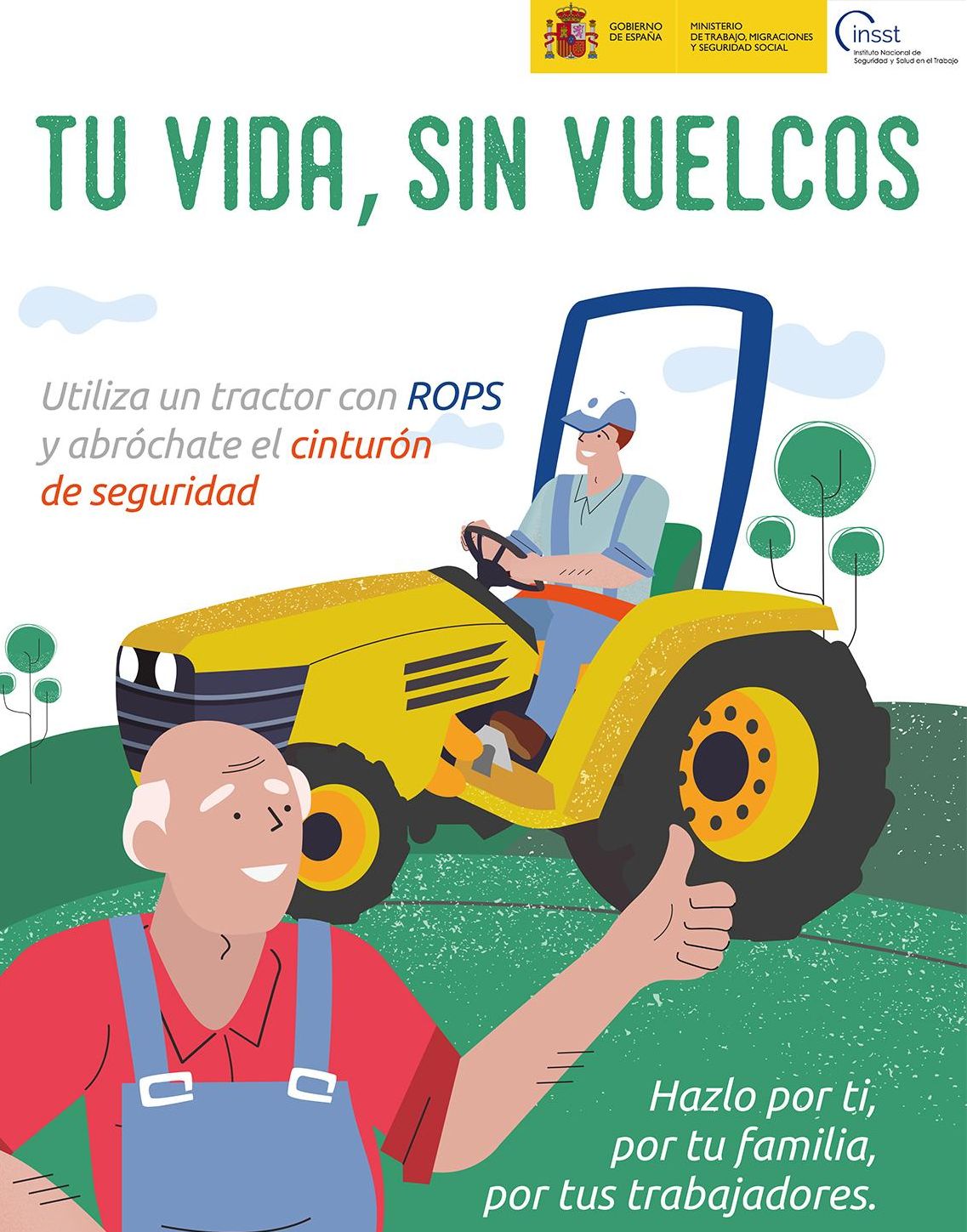 Cartel campaña 'Tu vida, sin vuelcos'