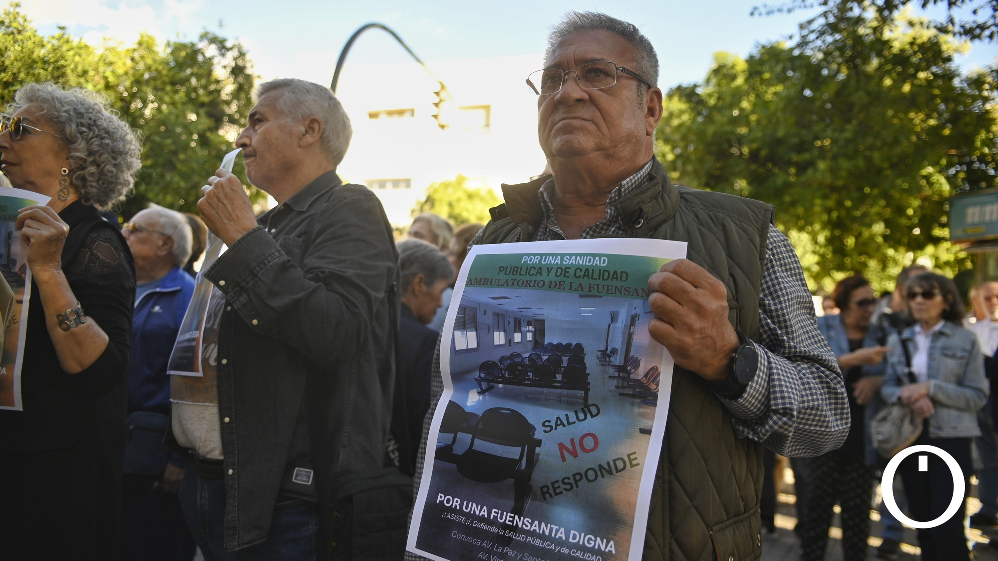 Concentración en el centro de salud de la Fuensanta