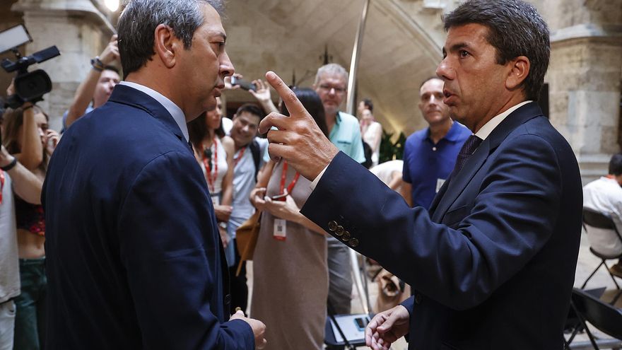 El PSPV agita las discrepancias del PP con Vox a cuenta de la ley de señas de identidad que criminaliza a la oposición