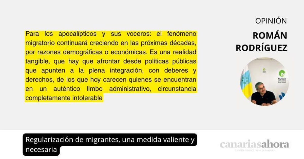 Regularización de migrantes, una medida valiente y necesaria