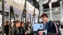 Uno de los stands de la feria 4 Years From Now (4YFN) en Barcelona