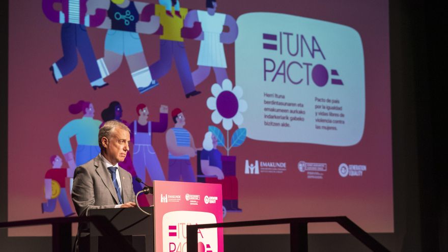 Urkullu apadrina el pacto de país por la igualdad y contra la violencia hacia las mujeres