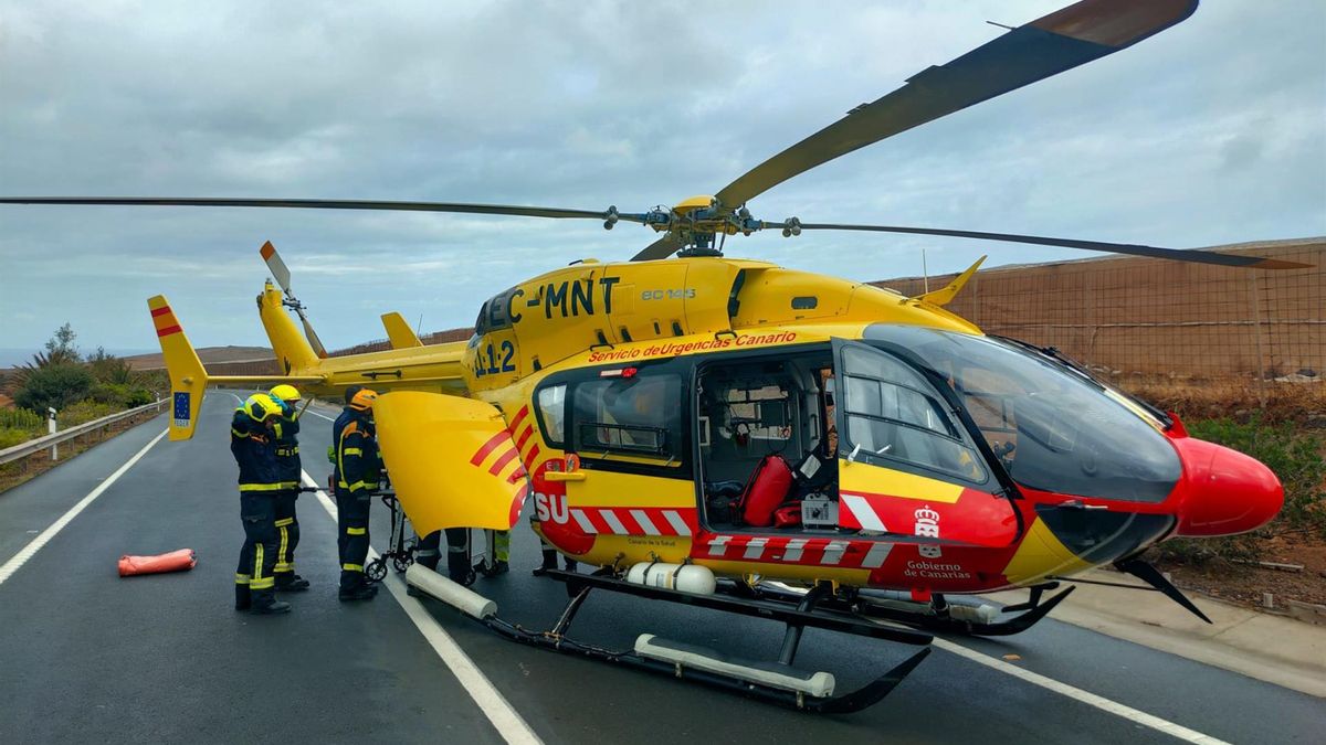 Una senderista, herida moderada al sufrir una caída en Tejeda