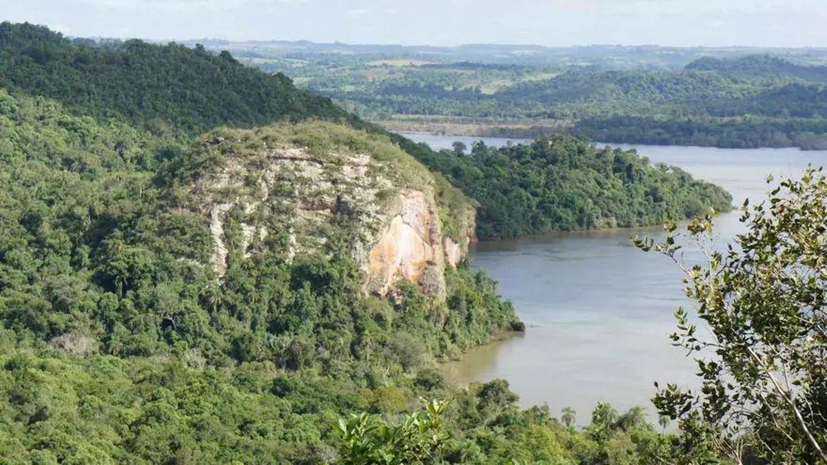 Vista del río Paraná en la provincia de Misiones. Foto: cortesía elDiarioAR
