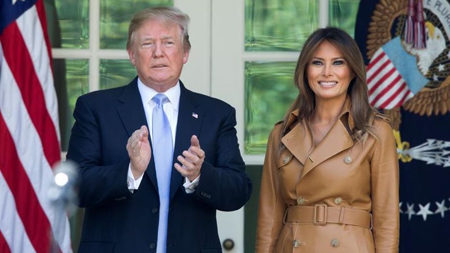 Trump recuerda su segundo aniversario en la Presidencia de EE.UU. con un video patriótico