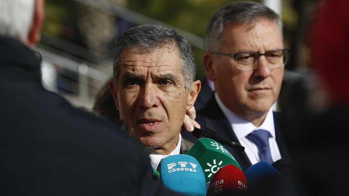 El presidente del TSJA, Lorenzo del Río, junto al presisdente de la Audiencia Provincial de Córdoba, Miguel Ángel Pareja