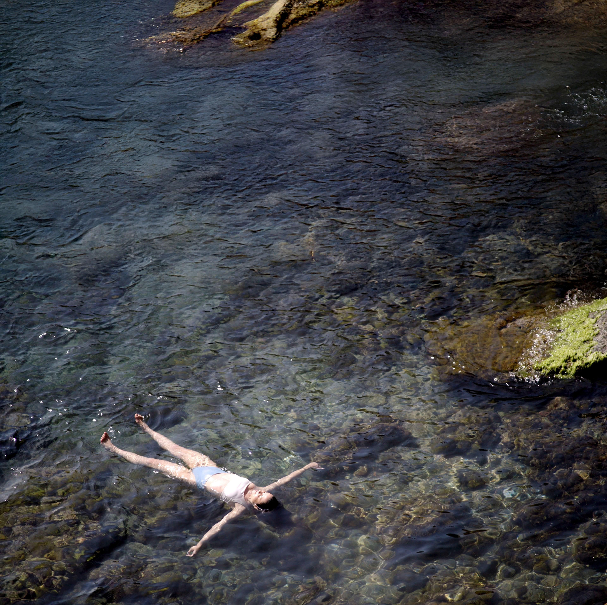 Bañista en la Costa Cálida